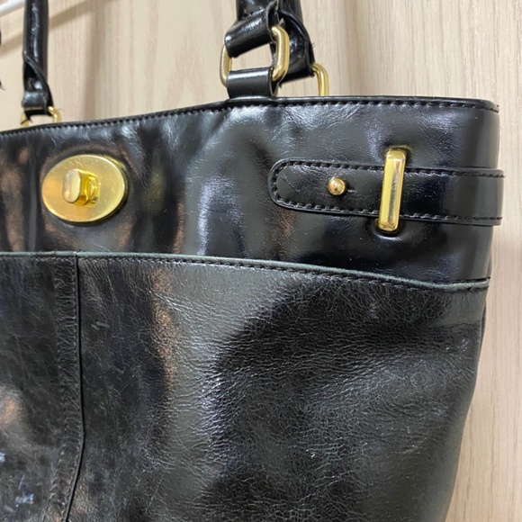 Gianni Bernini Black Leather Shoulder Bag . - Picture 3 of 11